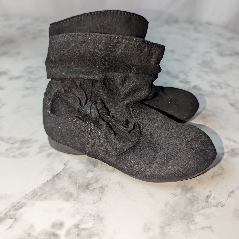 Garanimals Black Kids Boots with Bow Accent